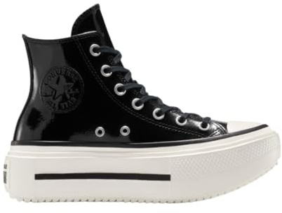 Converse Chuck Taylor All Star Lift Double Stack Ankle Boots with Platform, black, 6.5 UK