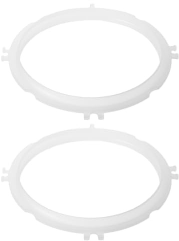 DIYEAH 2pcs Silicone Pressure Cooker Seal Rings for Bear Food-grade Heat Resistant Replacement Gasket for Electric Pot Lid Airtight Cooker Accessories