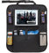 Tech Traders ® Back Seat Car Organiser with 10.1 iPad/Tablet Holder Touch Screen Kids Kick Mat Seat Protector Cover Universal Fit Multi Pockets Children’s Storage - Black