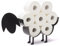 WRPS porte-rouleaux de papier toilette design mouton noir