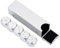 Jadeshay 6-seitiges Würfel-Set, 5 Stück Aluminiumlegierung DND Polyedrische Würfel Box Set Dice Set Kartenspiel Würfelspiele mit Aufbewahrungsbox(Silber-Rectangle)