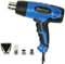 Heat Gun for Heat Shrink, 2000W 2-Speed 350°C/550°C Wallpaper Remover Dual Heat Temperature Paint Striper, 4 Nozzles with Scraper, Remove Paint, Varnish, Dissolve Adhesives