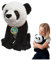 EcoBuddiez - Panda von Deluxebase. Großes 30cm weiches Plüschtier aus recycelten Plastikflaschen. Umweltfreundliches kuscheliges Geschenk für Kinder und süß Stofftier für Kleinkinder.