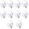 Annefly Suction Cup Hooks 10pcs 40mm Transparent Sucker Hook for Kitchen Bathroom Door Ceiling Detachable Reusable Suction Hooks No Scratch Waterproof(10pcs)