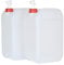 2 Garrafa con Grifo 25 litros Agua Camper Aceite contenedor Transparente Boca Ancha Ideal Agua Gasolina y químicos depósito Aire Acondicionado Camping Furgoneta Camper homologada ADR (2Garrafas)