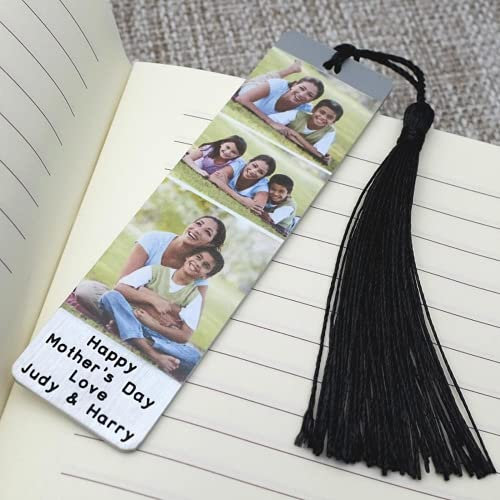 Lesezeichen Personalisiert,Personalisierte Foto Lesezeichen Mit Quaste Benutzerdefinierte Bild Lesezeichen Für Mutter Der Geschenk Eingraviert Lesezeichen Geschenk Für Reader Geschenk Für Mama