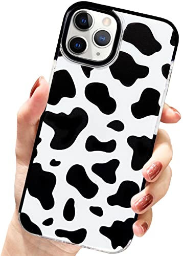 AMART for iPhone 11 Pro Case Cow Print,Cute Animal Cow Pattern Design Silicone Shockproof Protective TUP Bumper Case for iPhone 11 Pro