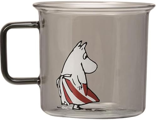 Muurla Moomin Glass Mug Moominmamma, Grey
