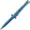 G8DS® Einhandmesser Rainbow Effect federunterstützt Camping Outdoor Secrurity (Blau)