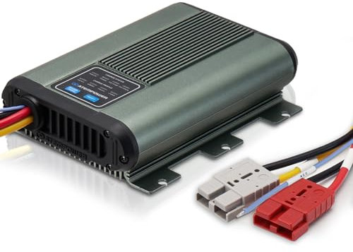 ATEM POWER 12V 30A DC to DC Battery Charger, Reverse Charge, LiFePO4, Lead Acid, AGM, Gel, Calcium Batteries, Multiple Protection, On-Board Charger