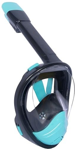 Wsobue Schnorchel Maske, Vollgesicht Tauchmaske für Erwachsene mit Abnehmbarer Kamerahalterung, Schnorchel Set Erwachsene Volltrockenes zum Schwimmen Schnorcheln Tauchen