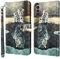GLANDOTU Handyhülle für Nokia G21 / G11 Hülle Klappbar Ledertasche [Weicher TPU] [Magnet] [Kartensteckplatz] Ständer Flip Cover Case Nokia G21/G11 Schutzhülle (Katze & Tiger)