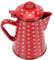 Kaffeekanne Retro Wasserkocher Emaille Topf Emailware Perkolator: Emazelierter Camping Kessel Warmwasserkocher für Herd 0. 8L Emaille Karaffe Email Kaffeekannen