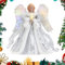 Weihnachtsbaumspitze Weihnachtsengel Baumspitze Weihnachtsbaum Spitze Christbaumspitze Figuren Tannenbaumspitze Baumschmuck Glitzer Engel Weihnachtsdeko Engel Christbaumschmuck Festliche Wohnkultur