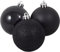 60 mm/6 Stück Weihnachtskugeln, bruchsicher, schwarz, Weihnachtsbaumschmuck, Kugel, Ornamente, Kugeln, Weihnachtsdekoration, Urlaubsdekoration, glänzend, matt, glitzernd