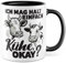 Kühe Tasse mit Spruch lustig Kuh Kaffeetasse Bäuerin Kaffee-Becher Rinder Kuhstall Tasse Ich mag halt einfach Witz Tasse Humor Bauer Bauernhof Tierhalter Tiere Landwirtschaft Landwirt (Weiß/Schwarz)