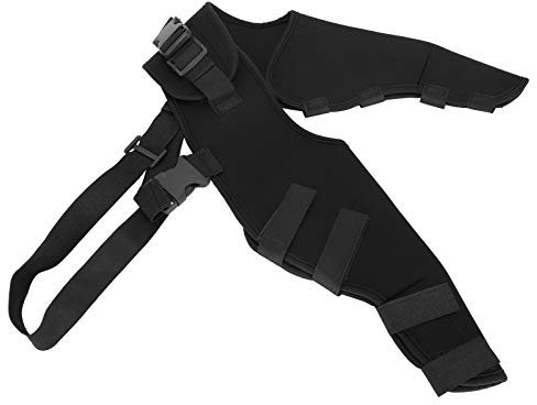 Kniebandage Hund Hinterbein, Hundehüftbandage Hinterbeine Für Kleine Hunde,Kompressionsbandage Haustier-Hinterbeinschutz verstellbare Kniestütze Beinstütze für die Erholung der Hinterbeine von Hunden