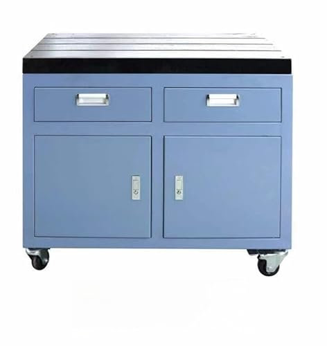 ZAC Workbench for Tapping Arm Electric Tapping Machine Workbench Moving Tapping Machine Table with Universal Wheels for all Types Electric Tapping Machine (Drawers Included)