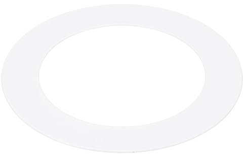 PATIKIL Metall Goof Trim Ring, 1 Stück 4,33 OD 2,99 ID Runder Deckenleuchtenring, Abdeckung für Einbauleuchten, matte weiße Oberfläche
