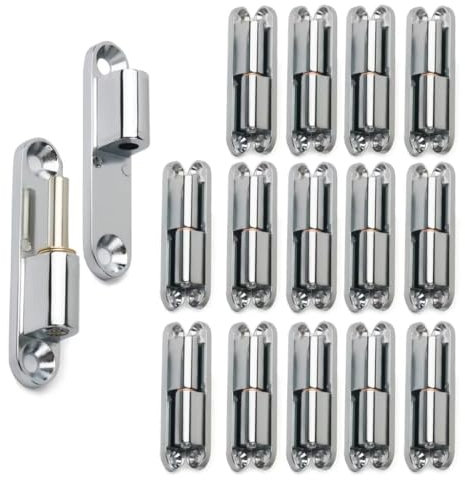 CXML&DASHE 15 x Türscharnier | Einschraubscharnier | abnehmbare Zinklegierung geräuschloses Scharnier 180 Grad drehbar | anwendbar für alle Arten von Türinstallationen, 60MM