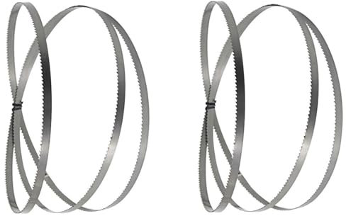 Générique FMNian Lame de scie à Ruban 2 pièces 58-1/2 1490mm 1490x6.35x0.35mm pour scie à Ruban à Bois Scheppach BASA 1.0