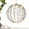 LED Outdoor Weihnachtskugel – Outdoor Große Weihnachtskugel Kugel Lichter | LED Kugel Garten Hängen auf Globus mit Metallrahmen, Hochzeit Garten Baum Dekorationen Teksome