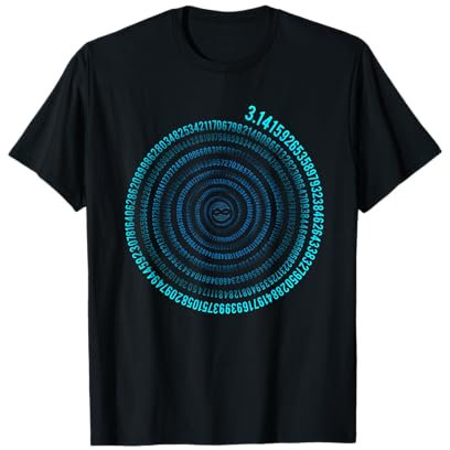 Irrationale Zahl Pi Symbol Unendlichkeit Helix Spirale Mathe T-Shirt