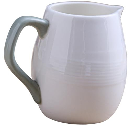 MAGICLULU Ceramic Milk Jug Nordic Style Kettle Cup for Restaurant Vintage Kettle Espresso Glass Coffee Creamer Pitcher Milk Creamer Coffee Pot Juice Jug White Ceramics Household Watering Can