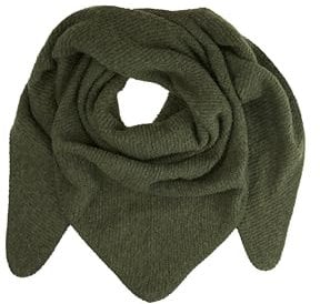 TOM TAILOR Damen Dreieck Schal aus Bouclé, 23802 - Urban Olive Green, ONESIZE