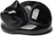 Mezrkuwr Schwarze Obsidian-Katze, Kristalle, Figur, schlafende Katze, Dekoration, Heilstein-Statue, Geschenk, polierte, Geschnitzte Edelsteine, Skulptur, Büro