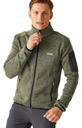 Regatta Herren Fleecejacke Newhill Stehkragen Agave Green/Ash - 5XL