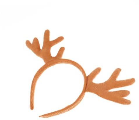 DOITOOL Serre-tête De Noël Forme Cerf Marron Accessoire Pour Cheveux De Fête Pour Halloween