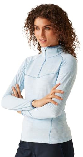 Regatta Yonder II Damen-Fleecejacke mit halbem Reißverschluss, Klarer Himmel, 46