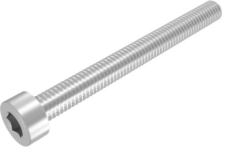 SECCARO Tornillo cilíndrico M2 x 20 mm, acero inoxidable V2A, VA A2, DIN 912/ISO 4762, hexágono interior, rosca completa, 20 unidades