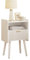 HEYZOEY Bedside Table, Modern Bedside Cabinet, Wood Bedside Drawers, Bed Side table with Storage Drawer Side Nightstand for Bedroom,Living Room,Office,White