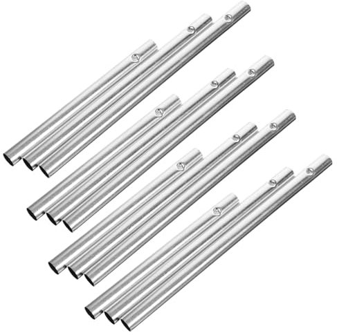 SEWOART 12pezzi Tubi in Alluminio Per Strumenti Eolici Accessori Per Strumenti Eolici Fai Da Te Parti Per Strumenti Eolici Forniture in Metallo