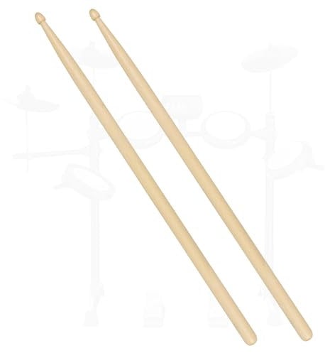 Trommelstöcke, 5A Trommelstöcke Premium Hickory-Bauweise für Drums, E-Drums & Jazzband-Percussion