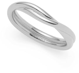 JEWELS BY LEONARDO Ring Ciao Twister • Puzzel-Ring aus silberfarbenem Edelstahl • zwei schmale, in sich verschlungene Stränge • Gr. 18 (56) • Schmuck Geschenk für Frauen • 025750
