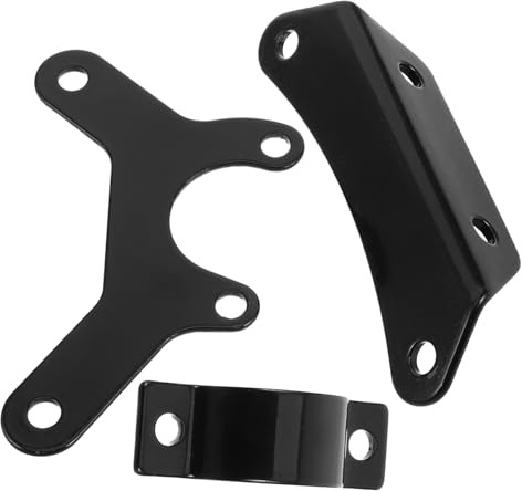 Hemobllo 3 pièces Support de Radiateur Huile pour Kit de Montage Refroidisseur avec Adaptateur Moteur Fixations Incluses pour Refroidissement Amélioré et Stabilité Noir