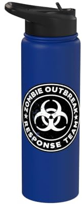 Zombie Outbreak Response Team Funny Zombie Apocalypse Stainless Steel Insulated Water Bottle