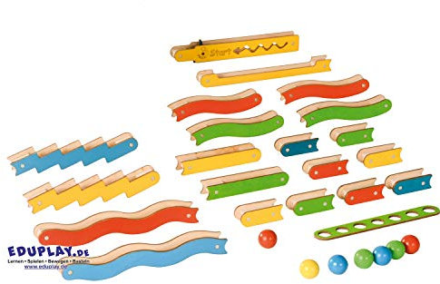 EDUPLAY 120548 Maglab Magnetbahn, mehrfarbig (1 Set)