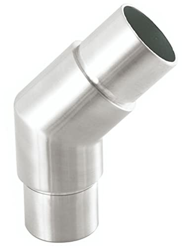 Edelstahl Rohrverbinder 135° Ø 42,4 mm Handlauf Geländer Eckverbinder