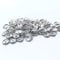 World of Sparkles Rondelle Beads Jewellery Making Rhinestone Diamante Spacers Shamballa for Fashion Wear Accessory Bracelet (Silver, 4mm - 50pcs)