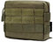 TRIWONDER Tactical Molle Belt Pouch Military Utility Admin Pouch EDC Gadgets Tool Bag Molle Accessories for Hiking Hunting (Green - 1 Pcs)