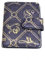 Porta Carte Credito Biglietti da Visita in Pvc a Libretto 20 posti con clip Blu