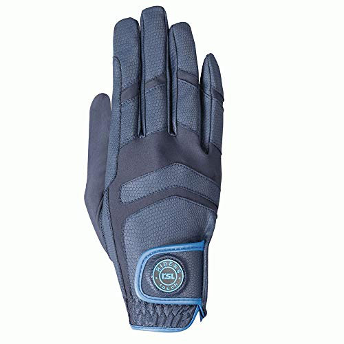 USG 11310032-286-306 Palma Reithandschuhe aus Albarin/Nylon, Marine/Hellblau, Größe: XL