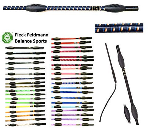 JA Horse Fleck Feldmann Balance Sports Dressurgerte Gerte Reitgerte (120 cm, Marine-Multi)