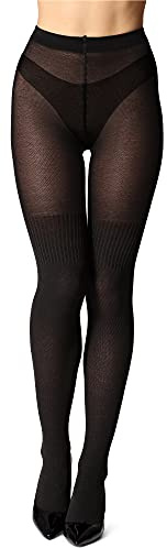 Bellivalini Strumpfhosen für Damen warme und blickdichte Kompressionsstrumpfhose Damen aus Baumwolle BLV-1116