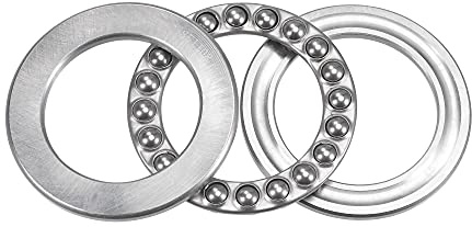 sourcing map S51108 Butée Bille Roulement 40mm Alésage 60mm Diamètre Externe 13mm Épais Inox Acier avec Rondelles