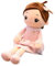 Uposao Kuschelpuppe Weiche Stoffpuppe, 50CM Mädchen Plüschpuppe Gefüllte Puppen mit Kleidung Haaren Niedliches Märchen Prinzessin Stofftier Fee Spielzeug Weihnachten Geschenk Für Baby Kinder,Rosa
